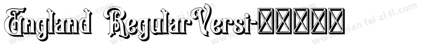 England RegularVersi字体转换